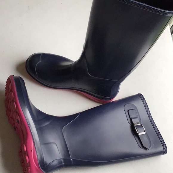 Women’s Kamik Rainboots Blue and Pink - Picture 3 of 7